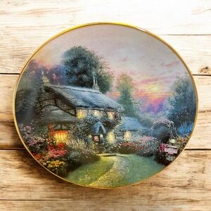 Thomas Kinkade “Julianne’s Cottage” Decorative Plate